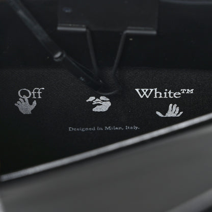 Off-White Patent Calfskin Mini Logo Box Bag 6 of 10