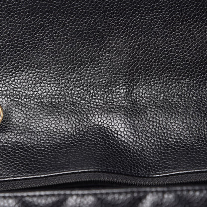 Chanel Caviar Quilted Jumbo Single Flap Black 10 of 20