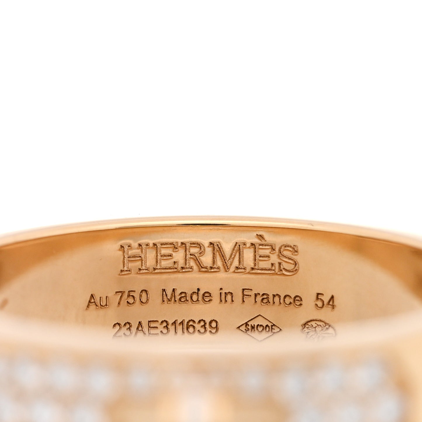 18K Yellow Gold Diamond Pave Kelly Ring 54 7