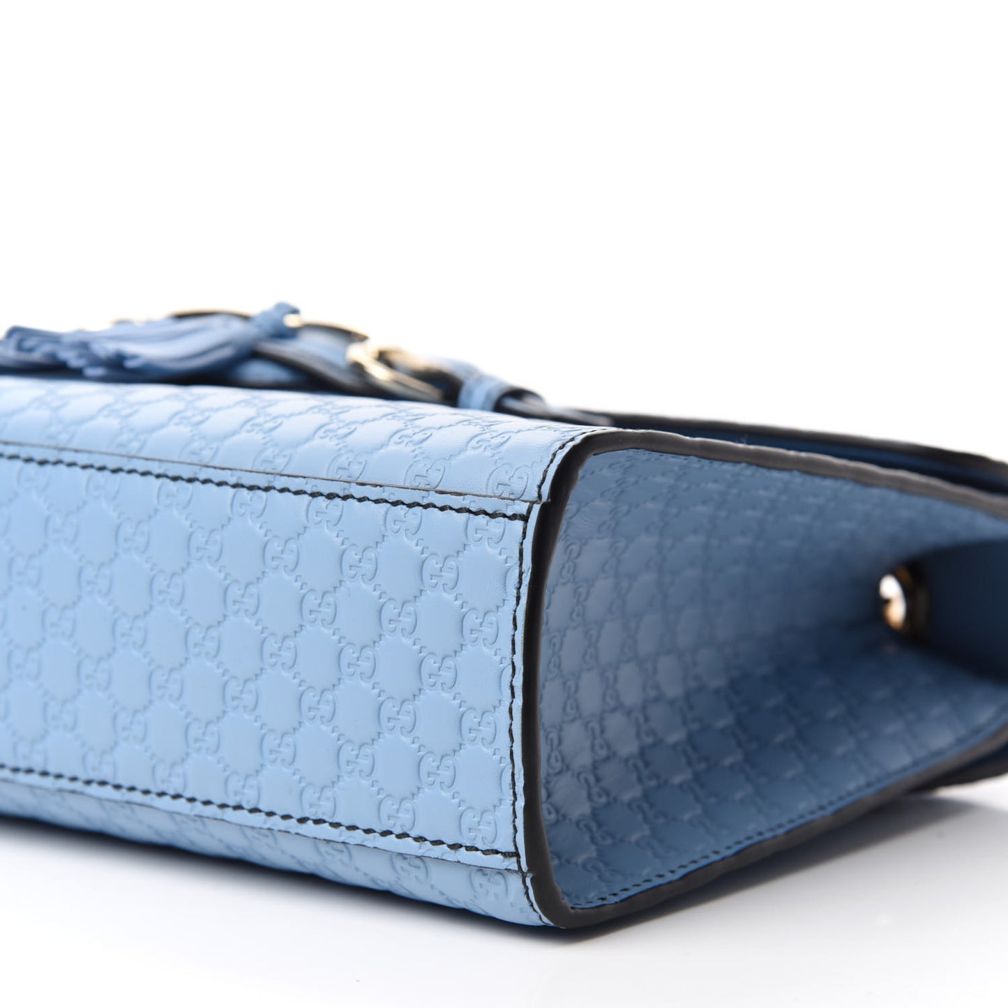 Microguccissima Medium Emily Chain Shoulder Bag Mineral Blue