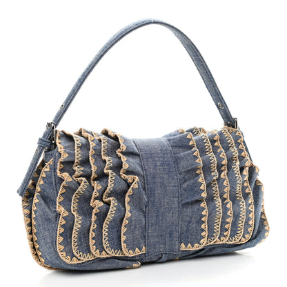 Fendi Denim F is Fendi Multi Waves Baguette Blue 3 of 8
