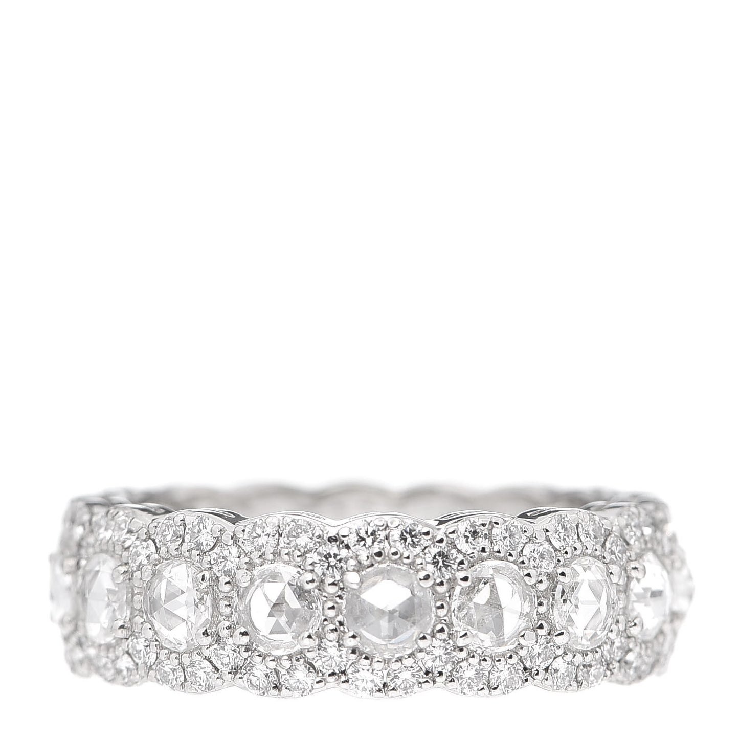 Platinum Diamond Cobblestone Ring 52 6