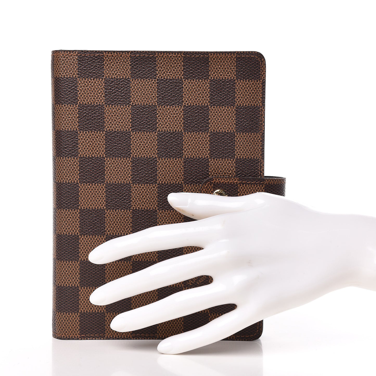Damier Ebene Medium Ring Agenda Cover