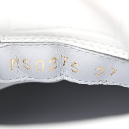 Louis Vuitton Grained Calfskin Womens LV Trainer Sneakers 37 White 10 of 10