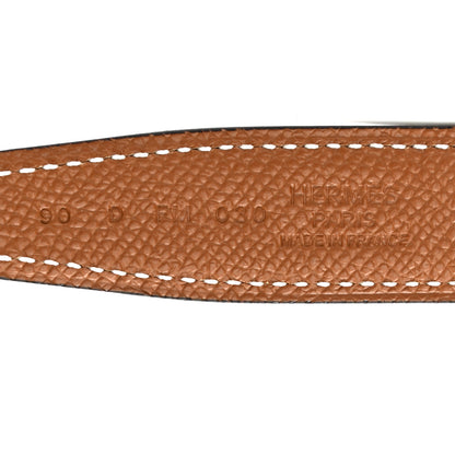 Hermes Swift Epsom 32mm Constance H Belt 90 Black Gold 3 of 6