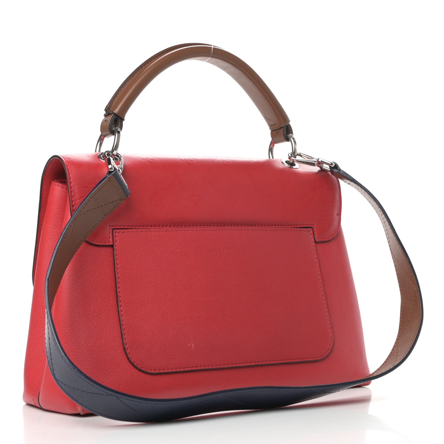 Louis Vuitton Cuir Plume Ecume Very One Handle Rubis 3 of 9