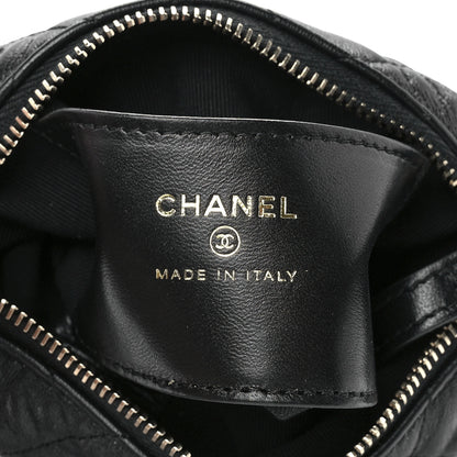 Chanel Lambskin Quilted Chain Around Pouch Black 6 of 11