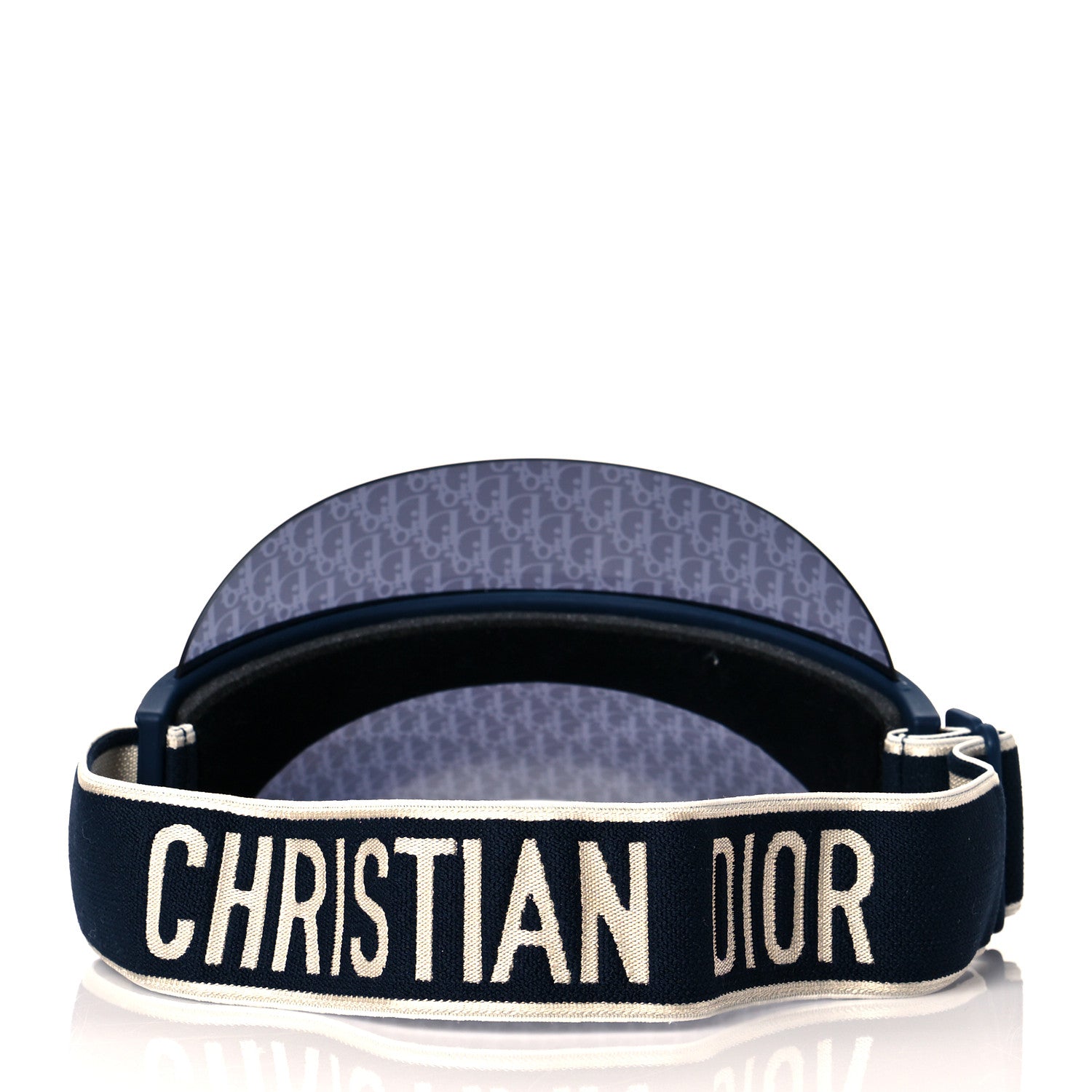Christian Dior Oblique DiorClub V1U Sun Visor Blue 3 of 6