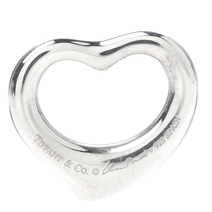 Tiffany Sterling Silver 16mm Elsa Peretti Open Heart Pendant 3 of 3