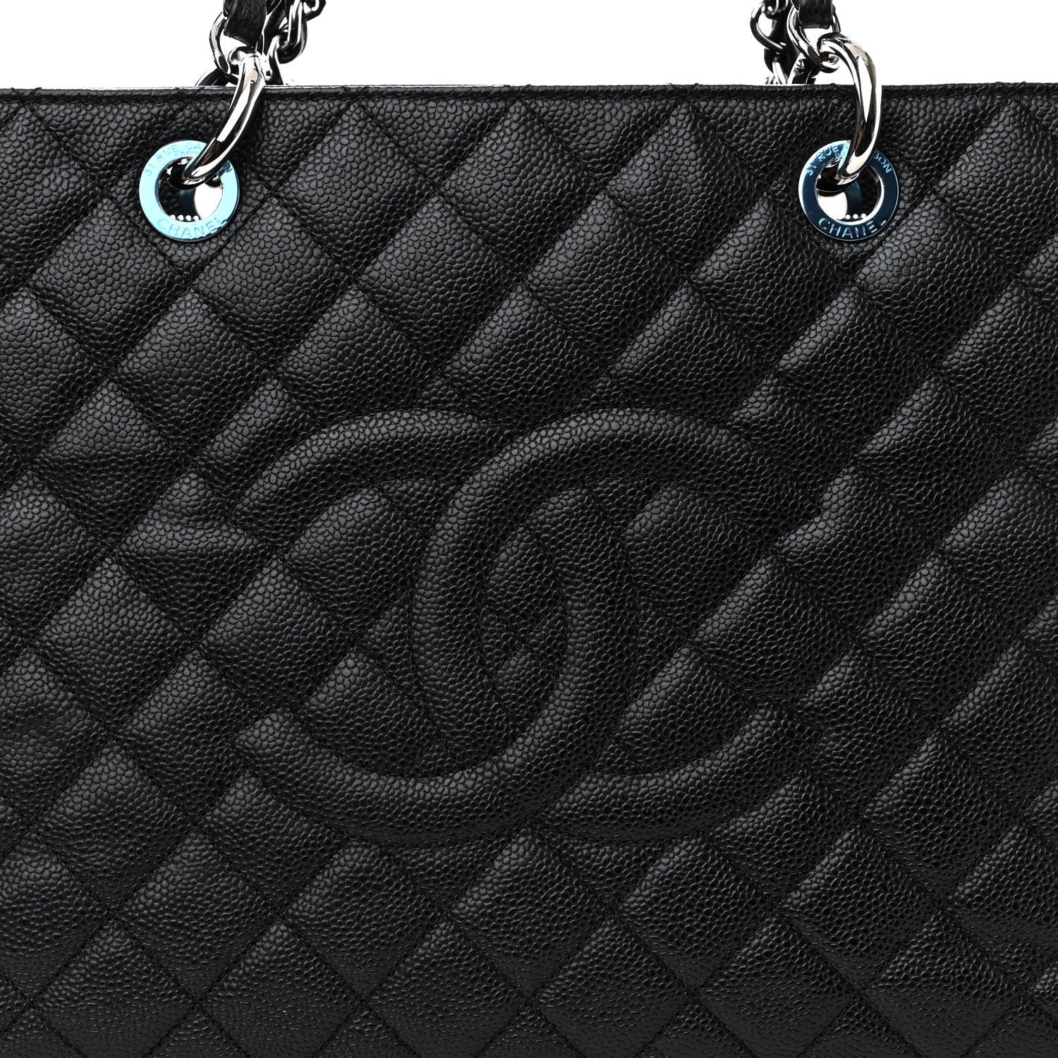 Chanel Caviar Quilted XL Grand Shopping Tote GST Black 8 of 12