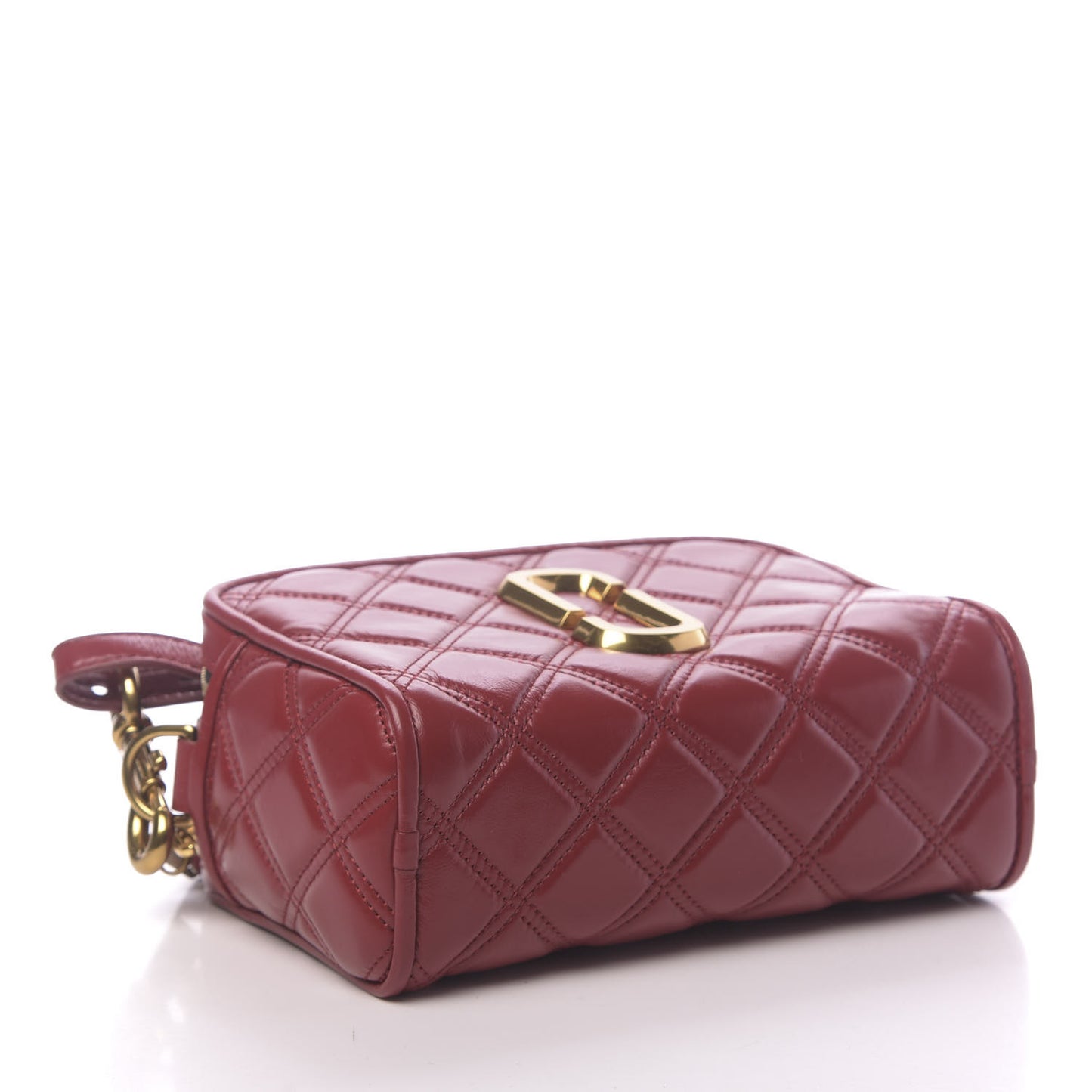 Calfskin Quilted The Softshot 21 Bag Red