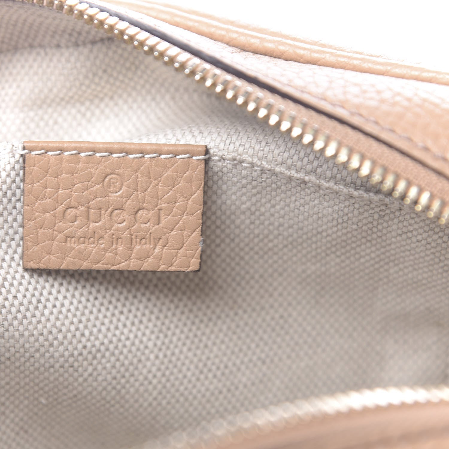 Gucci Pebbled Calfskin Small Soho Disco Bag Camelia 6 of 11