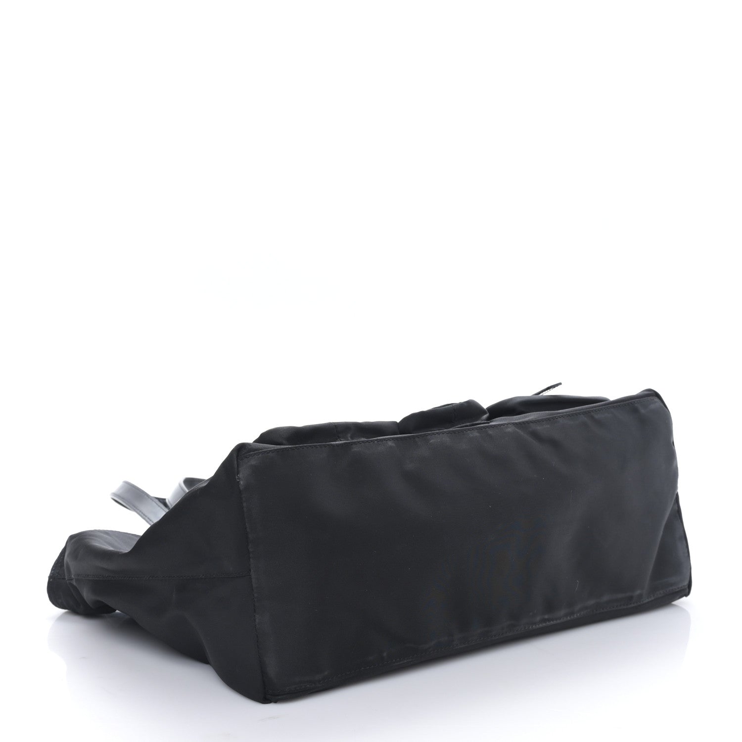 Prada Nylon Front Pockets Tote Black 4 of 8