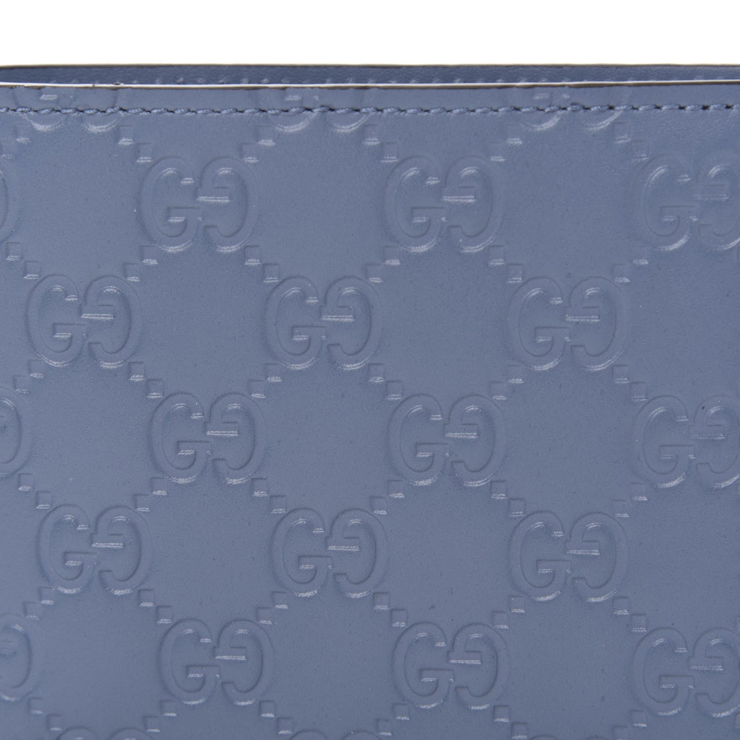 Gucci Guccissima Bi-Fold Wallet Blue 9 of 10