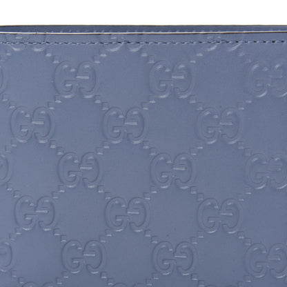 Gucci Guccissima Bi-Fold Wallet Blue 9 of 10
