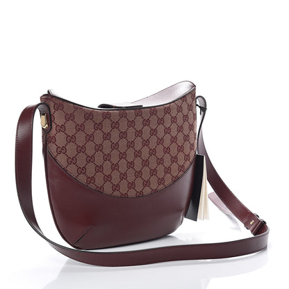 Gucci GG Monogram Calfskin Medium Arli Shoulder Bag Sahara Rubino Chardonnay 2 of 7