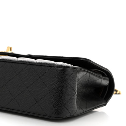Chanel Caviar Quilted Medium Double Flap Black 10 of 11