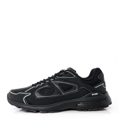Christian Dior Technical Mesh Calfskin Mens B30 Sneakers 44 Black 1 of 10