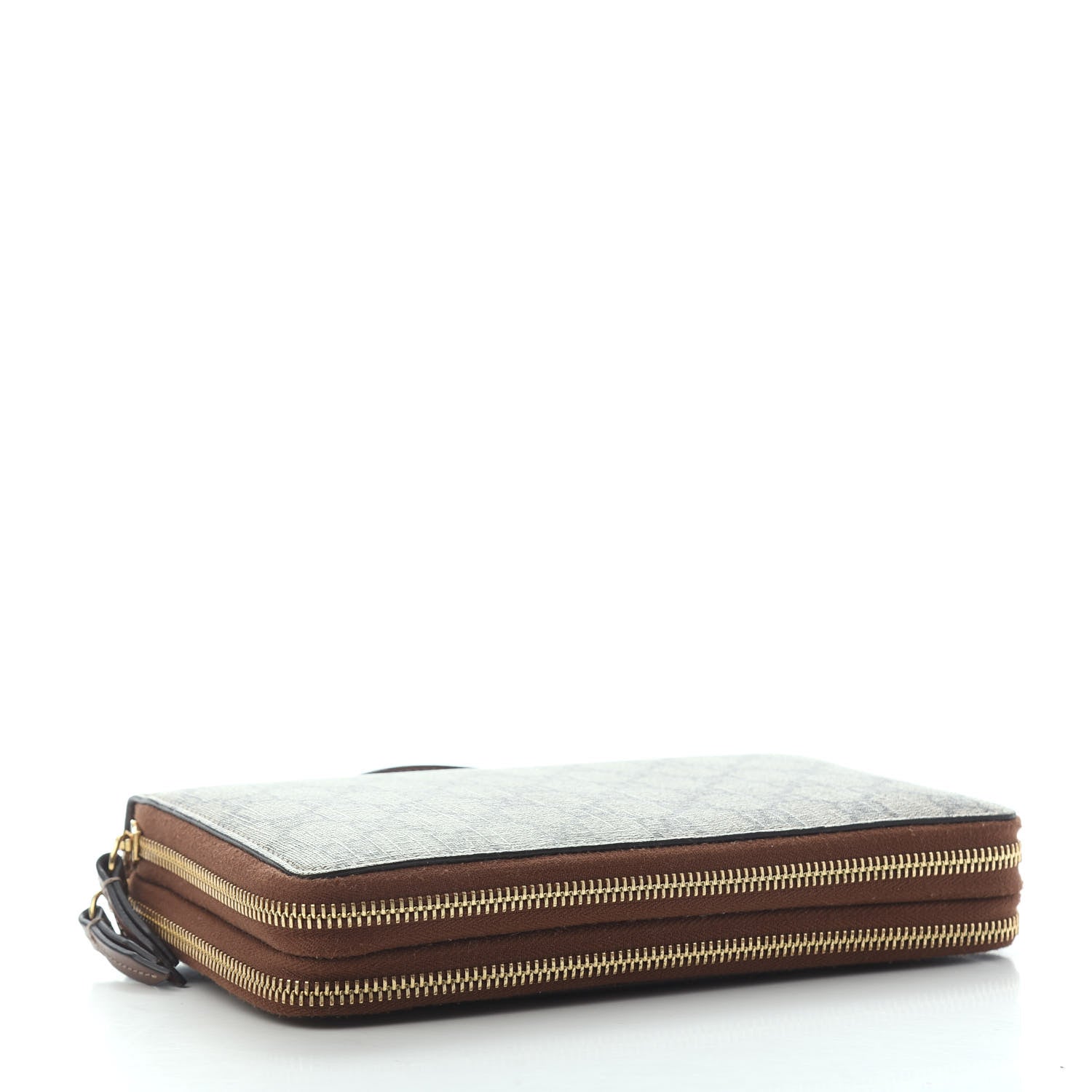 Gucci GG Supreme Monogram Travel Document Case Dark Brown 3 of 4
