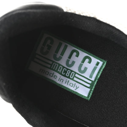 Gucci Canvas Calfskin Mens Mac80 Sneakers 11.5 Natural Black 8 of 9
