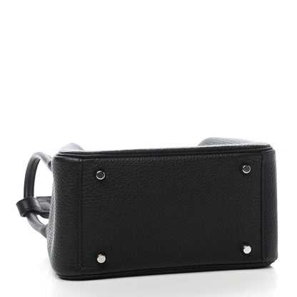 Hermes Taurillon Clemence Mini Lindy 20 Black 3 of 9