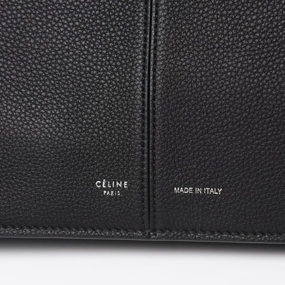 Celine Baby Grained Calfskin Medium Tri-Fold Bag Black 9 of 9