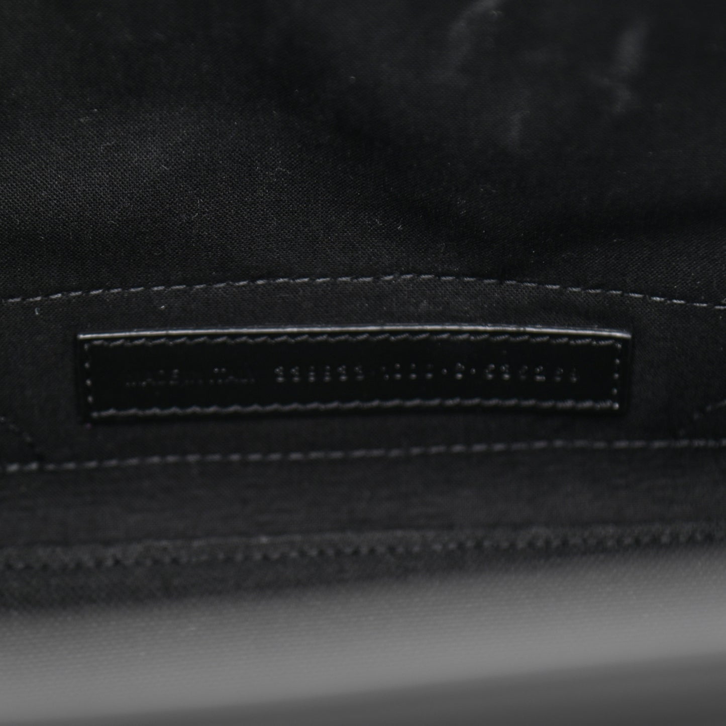 Cotton Canvas Calfskin S Navy Cabas Black