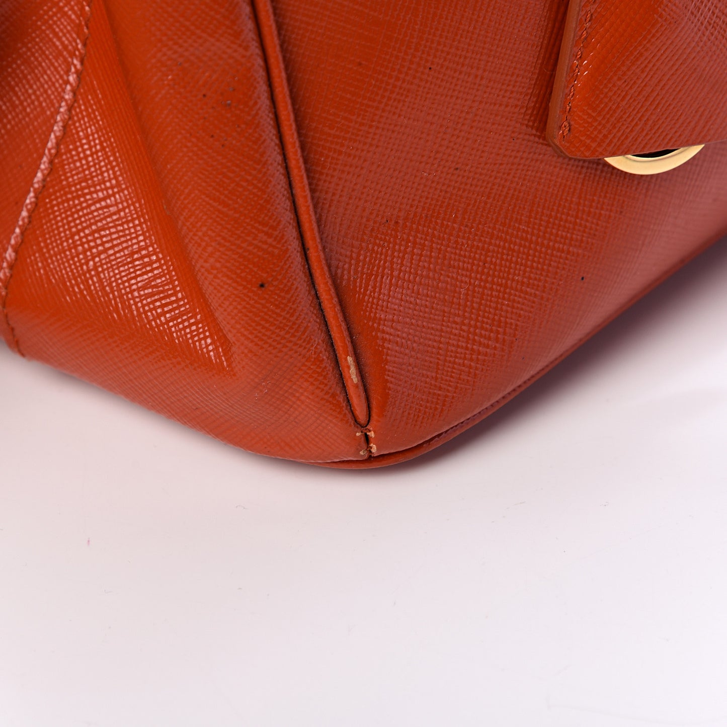 Saffiano Medium Galleria Double Zip Tote Papaya