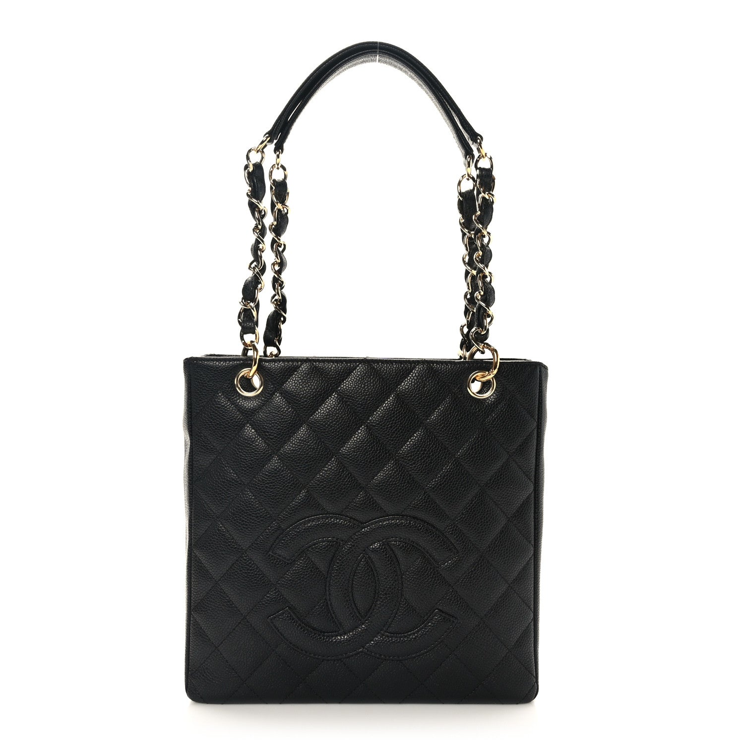 Chanel Caviar Quilted Petit Shopping Tote PST Black 1 of 10
