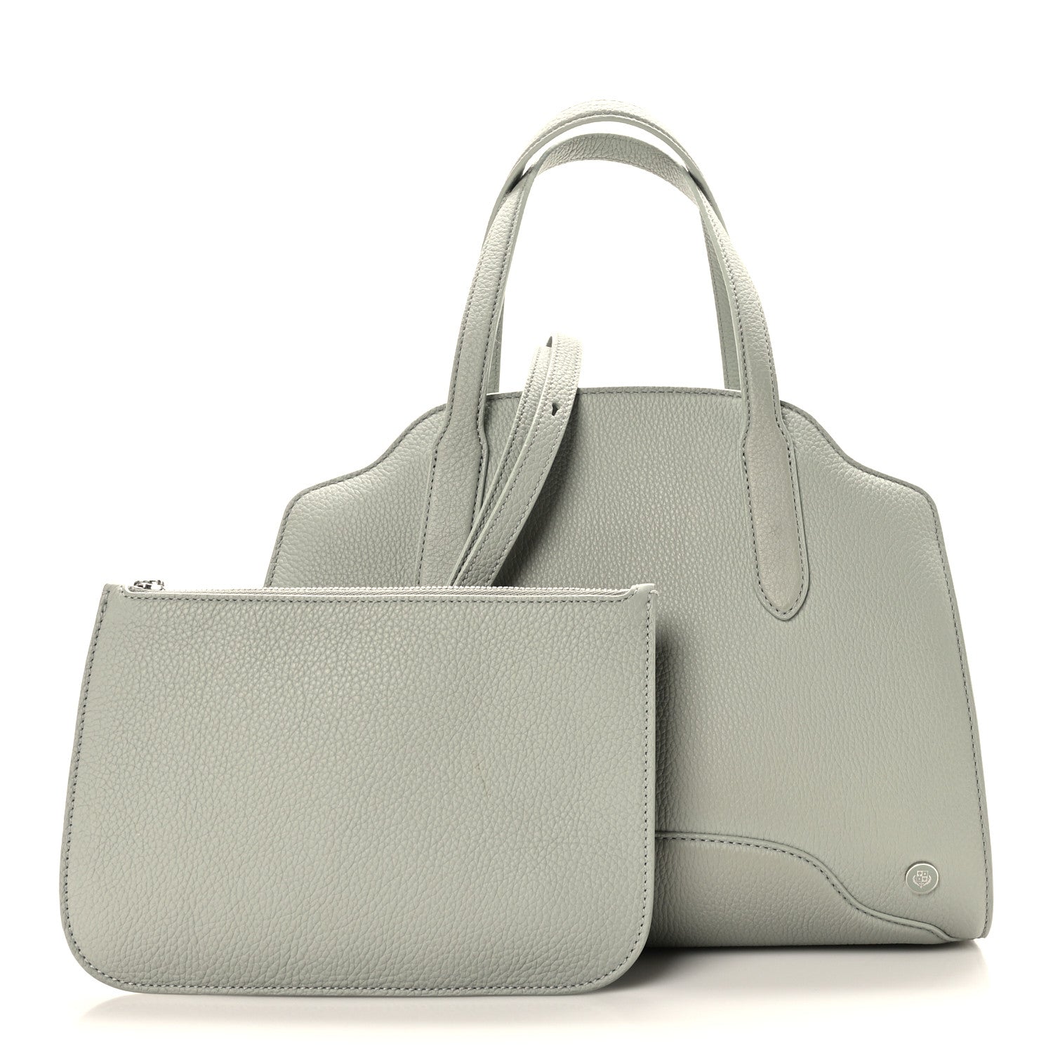 Loro Piana Grained Calfskin Medium Sesia Eucalyptus 3 of 11