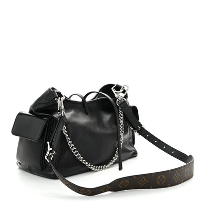 Louis Vuitton Lambskin CarryAll Cargo Vibe PM Black 3 of 10