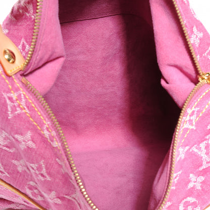 Louis Vuitton Denim Baggy GM Fuchsia 5 of 7
