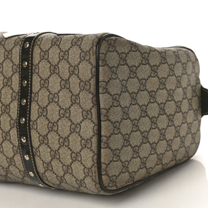 Gucci Monogram Guccissima Hearts Studded Medium Joy Boston Dark Brown 9 of 12