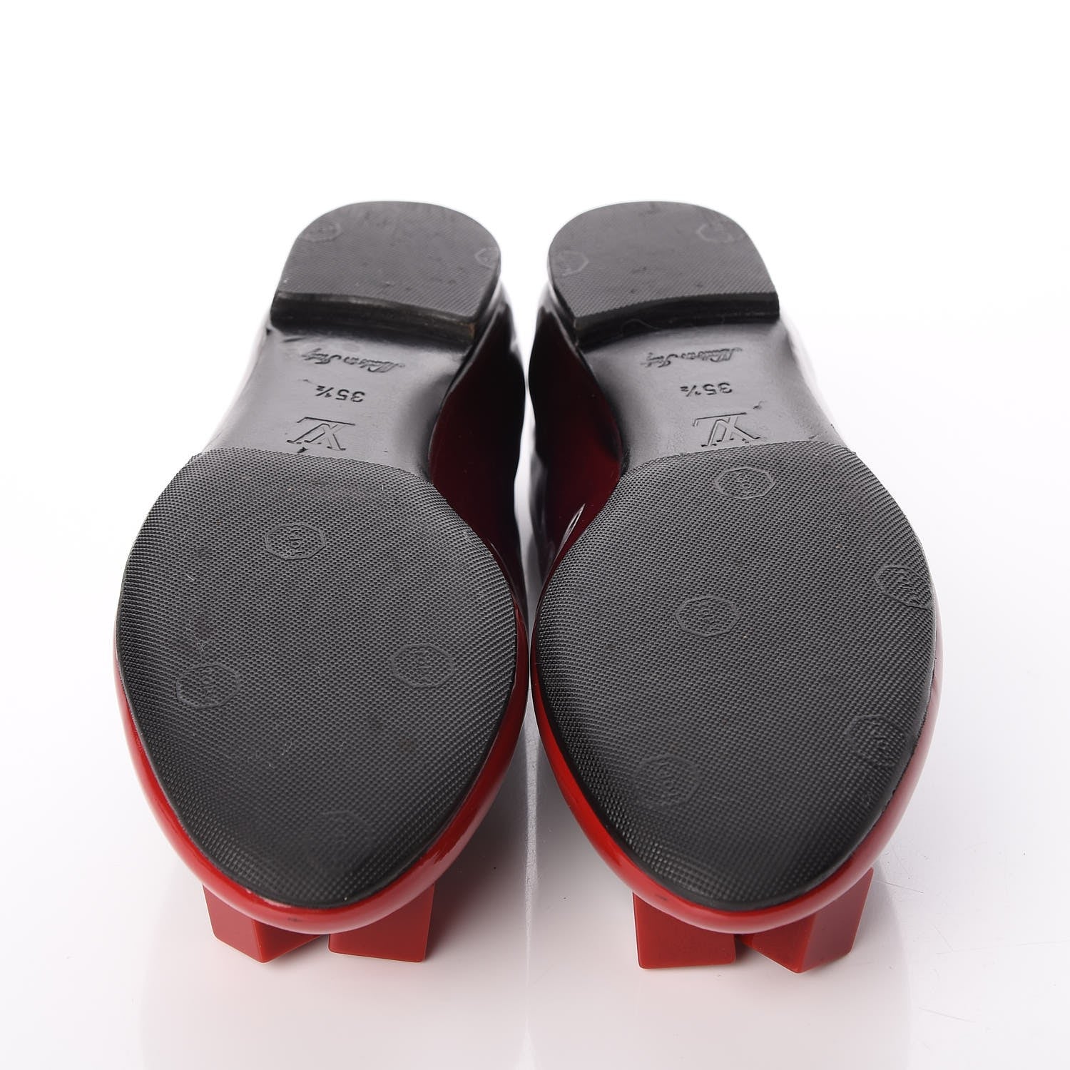 Louis Vuitton Patent Calfskin Gossip Ballerina Flats 35.5 Red 5 of 8