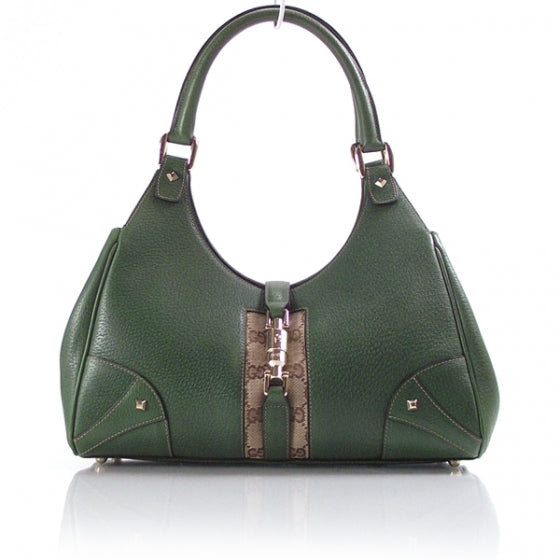 Leather Medium Bardot Green
