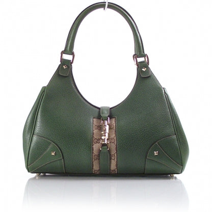 Gucci Leather Medium Bardot Green 1 of 12