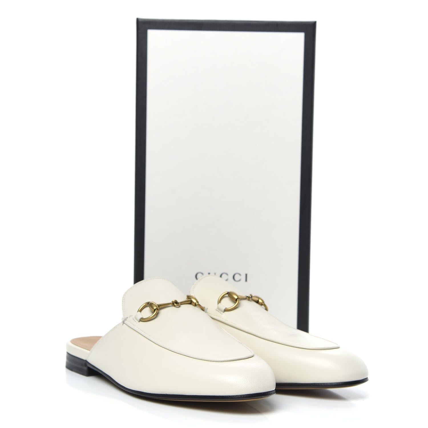 Gucci Malaga Kid Womens Princetown Slippers 38.5 Mystic White 10 of 11