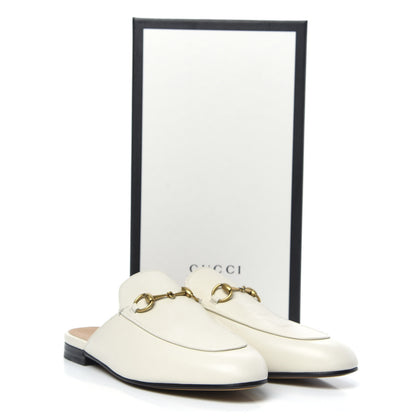 Gucci Malaga Kid Womens Princetown Slippers 38.5 Mystic White 10 of 11