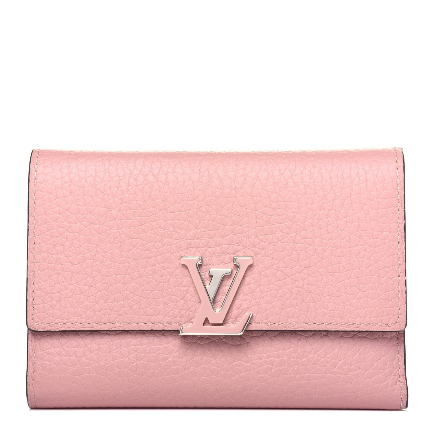Louis Vuitton Taurillon Capucines Compact Wallet Magnolia 1 of 14
