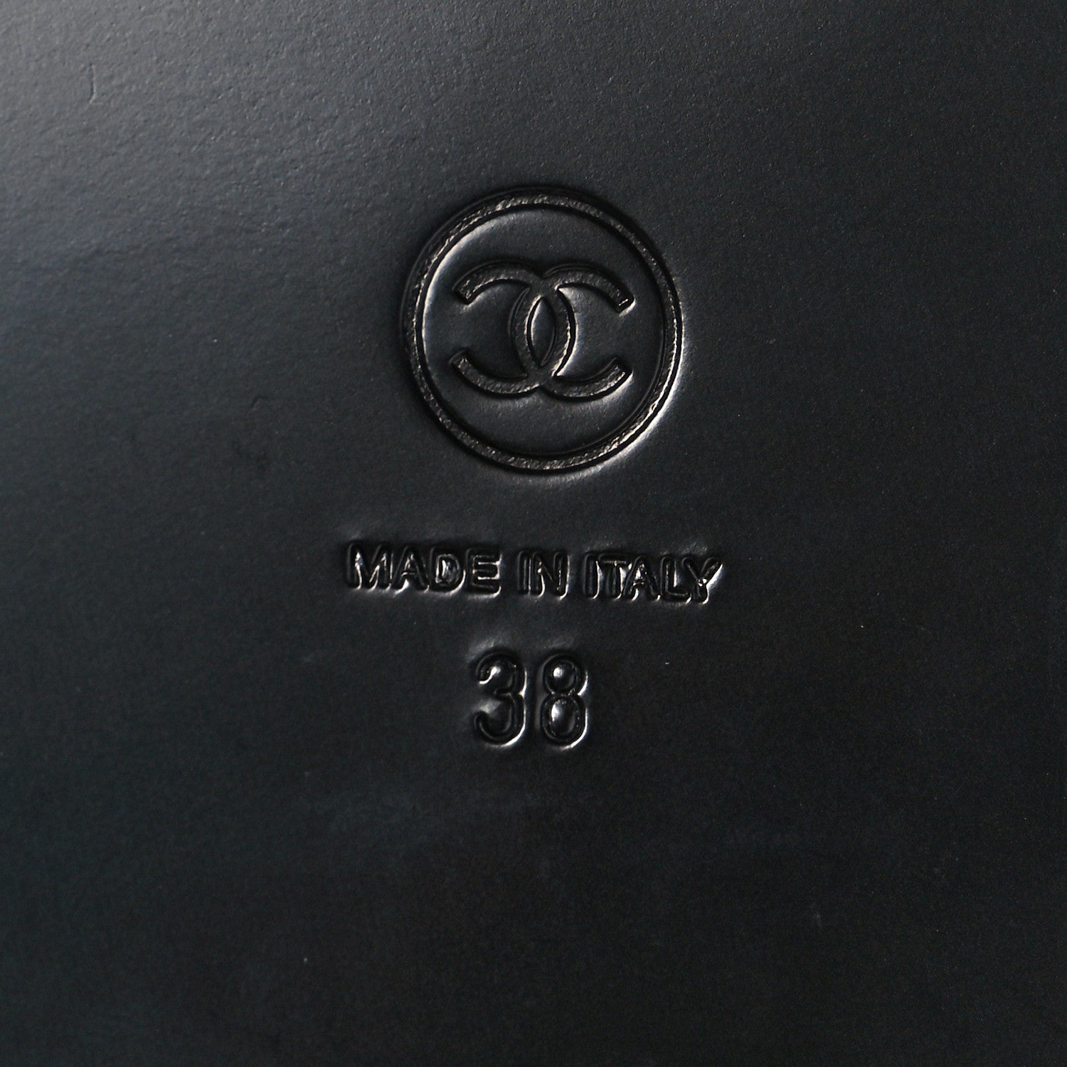 Chanel Goatskin CC Sandals 38 Black 8 of 8