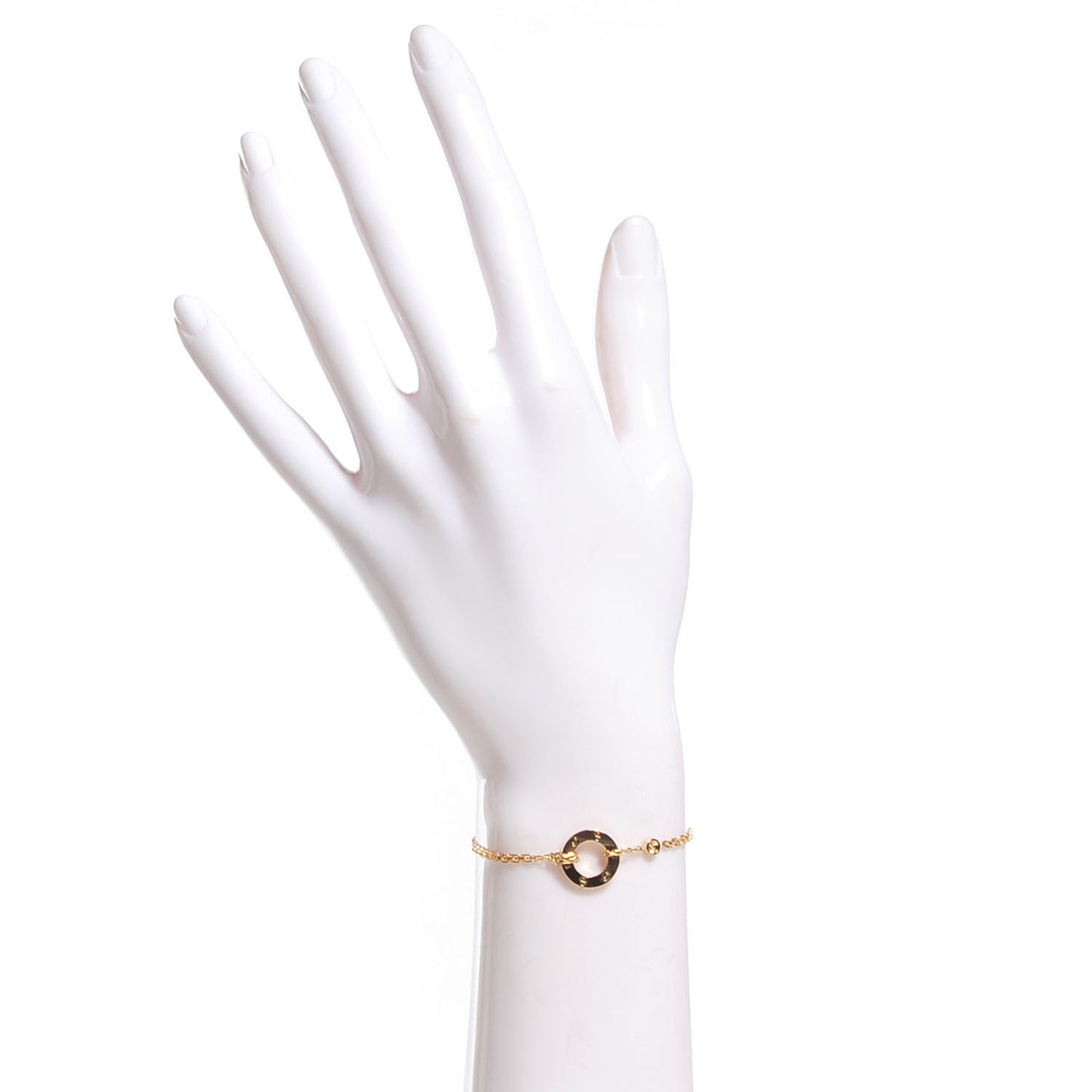 18K Yellow Gold Diamond LOVE Bracelet