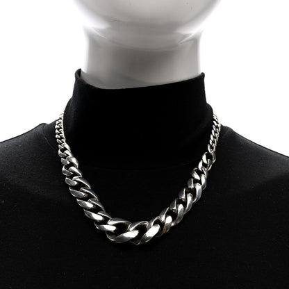 Chrome Hearts Sterling Silver Cross Graduating Chain Necklace 2 of 5