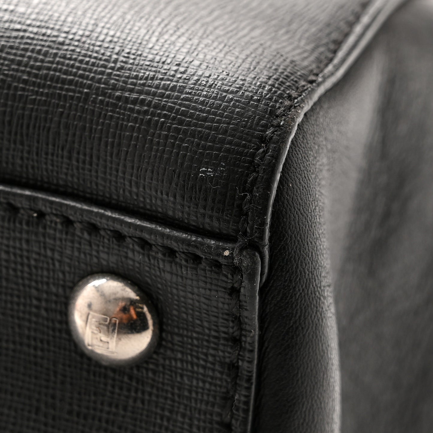 Vitello Elite Regular 2Jours Tote Black Vino