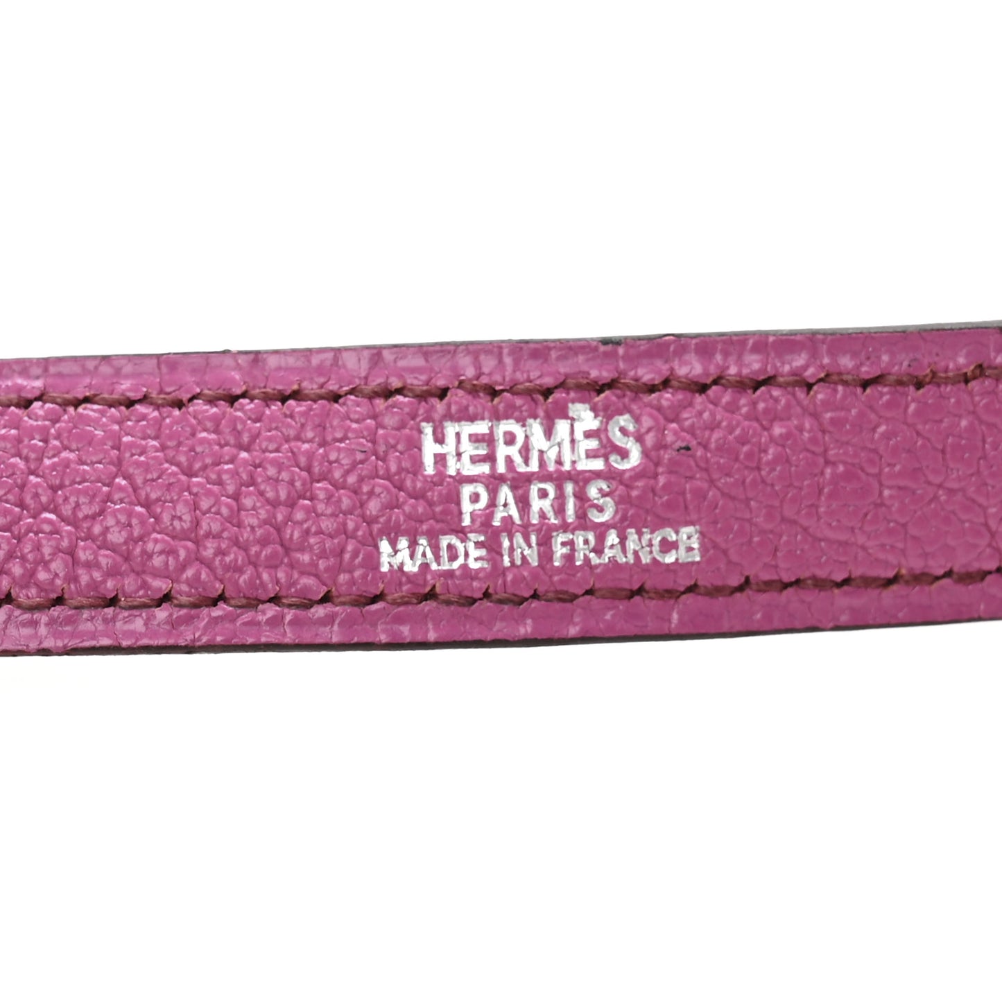 Chevre Mini Kelly Shoulder Strap Fuchsia