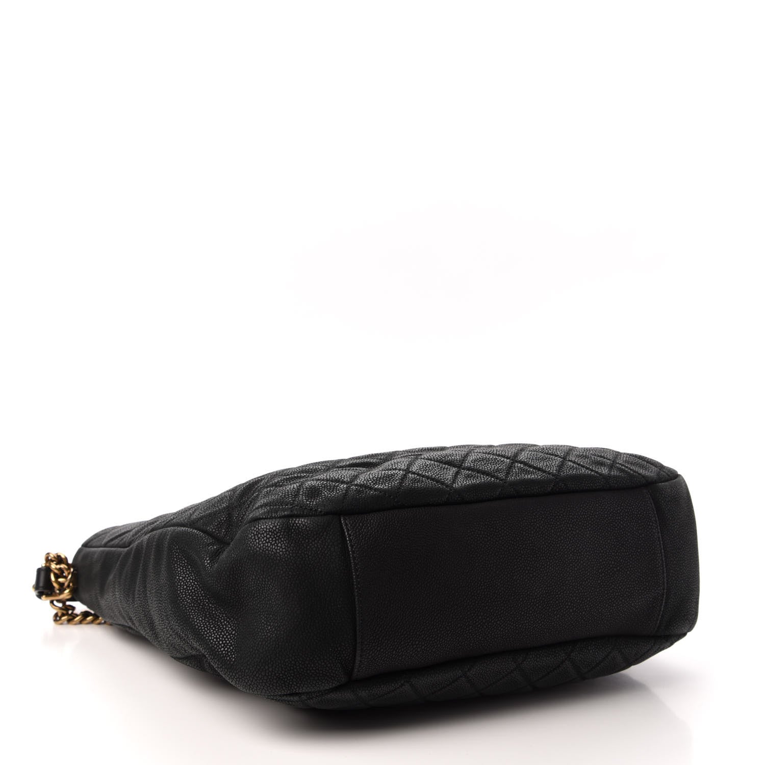 Chanel Iridescent Caviar Quilted Country Chic Hobo Black 4 of 8