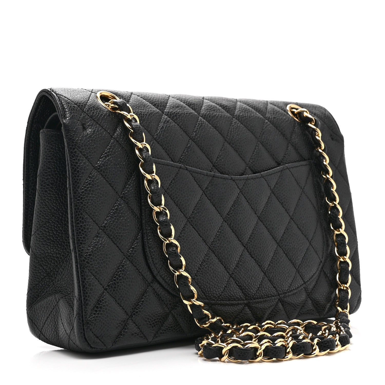 Chanel Caviar Quilted Medium Double Flap Black 3 of 10