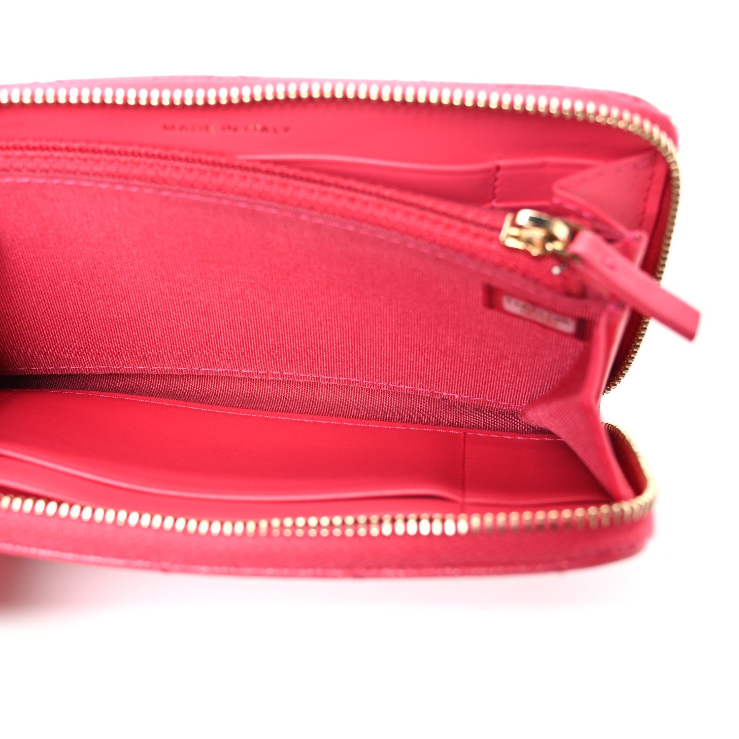 Chanel Caviar Quilted Small French New Wave Zip Around Wallet Pink 5 of 8