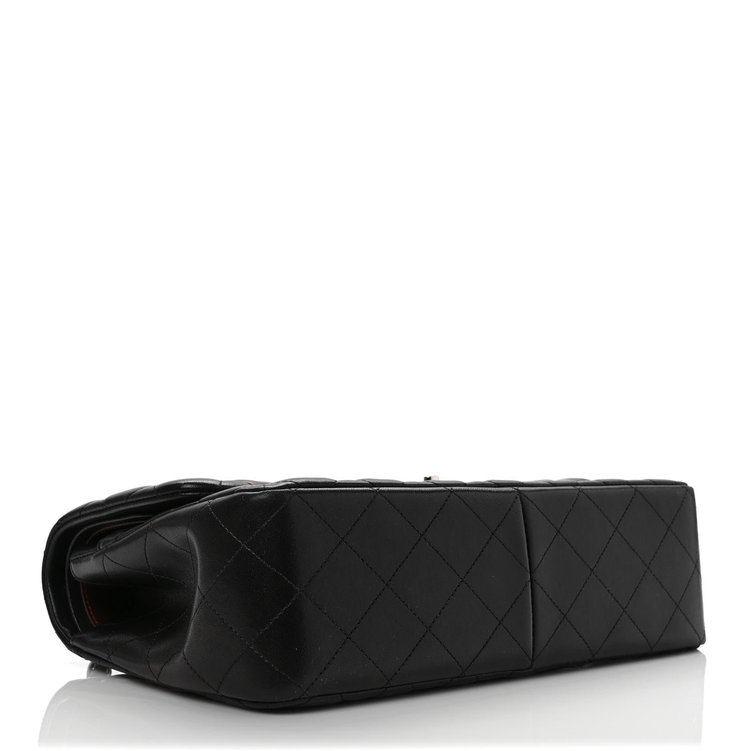 Chanel Lambskin Quilted Jumbo Double Flap Black 4 of 9