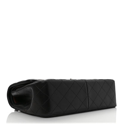 Chanel Lambskin Quilted Jumbo Double Flap Black 4 of 9