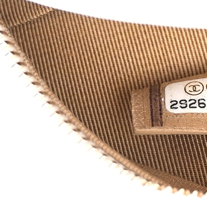 Chanel Lambskin Quilted Pearl Round Clutch With Chain White 7 of 11